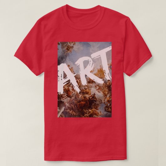 ART Renaissance Painting Graffiti Design Typografi T-shirt (Design voorkant)
