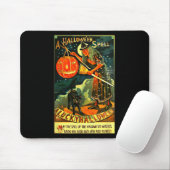  Art Retro Halloween Witch Muismat (Met muis)