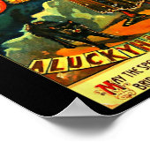 Art Retro Halloween Witch Poster (Hoek)