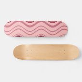 Art Retro Roze Golf Abstract Skateboard (Horizontaal)