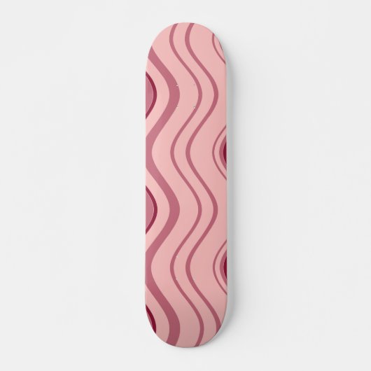 Art Retro Roze Golf Abstract Skateboard (Voorkant)