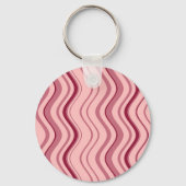 Art Retro Roze Golf Abstract Sleutelhanger (Voorkant)