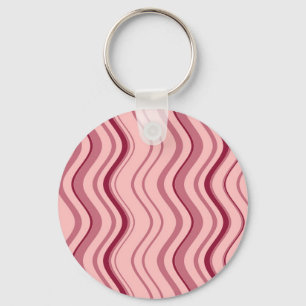 Art Retro Roze Golf Abstract Sleutelhanger