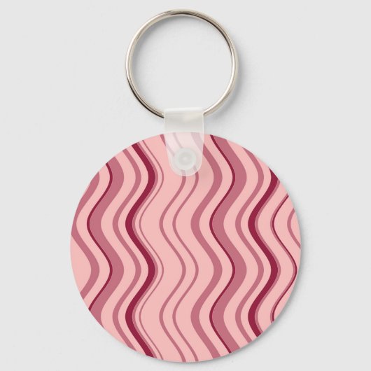 Art Retro Roze Golf Abstract Sleutelhanger (Voorkant)