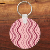 Art Retro Roze Golf Abstract Sleutelhanger (Voorkant)
