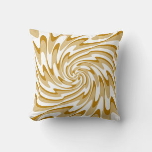 Art Retro Swirl Waves Abstract Kussen