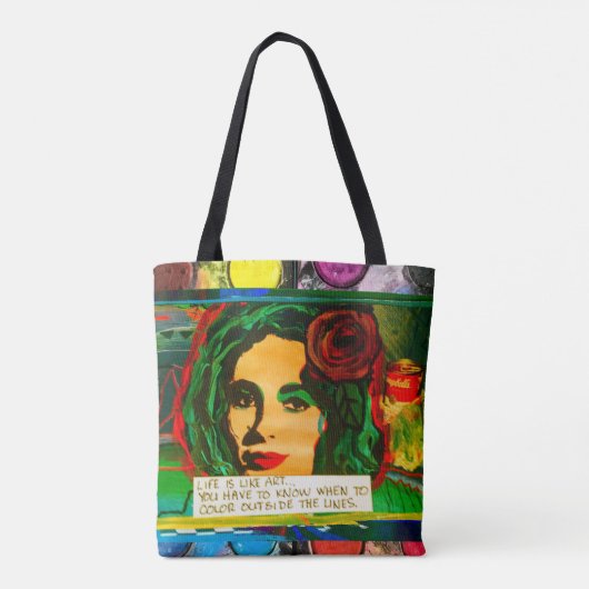 ART SAVES LEVVES TOTE BAG (Achterkant)