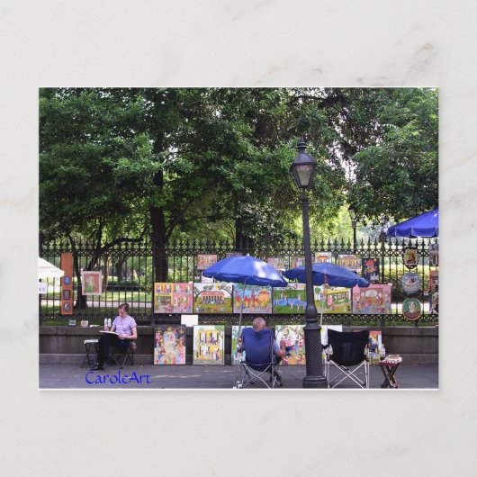 "Art Scene" NOLA Briefkaart (Voorkant)