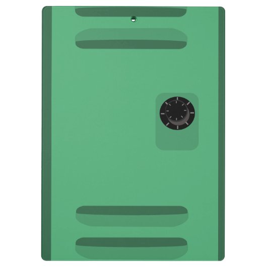 Art School Locker Fun Memories Cartoon Klembord (Achterkant)