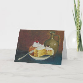 Art School Still Life - Taart en kruik Kaart