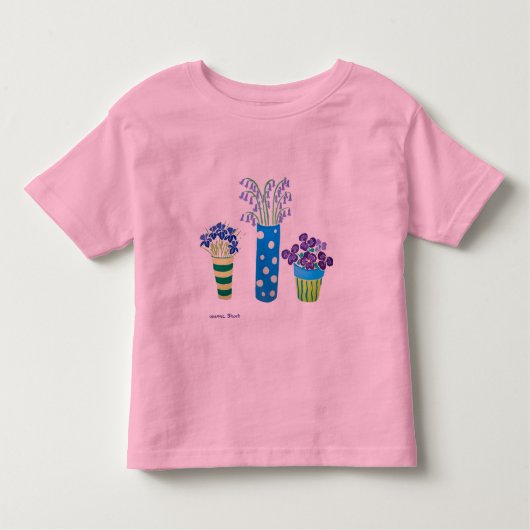 Art Shirt: Veel bloemen Kinder Shirts (Voorkant)