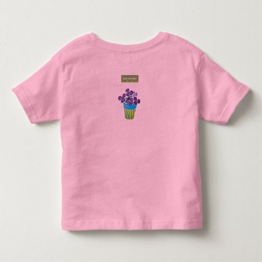 Art Shirt: Veel bloemen Kinder Shirts (Achterkant)