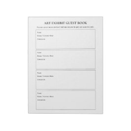 Art Show Beurs Gastenboek Notitieblok