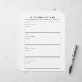 Art Show Beurs Gastenboek Pagina's