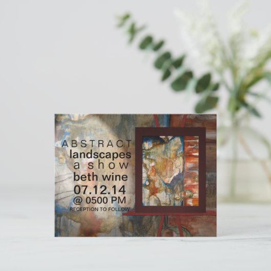 ART-SHOW BRIEFKAART (Staand voorkant)