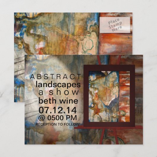 ART-SHOW BRIEFKAART (Voorkant / Achterkant)