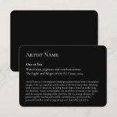 Art Show Display Galerij Placards Bedankkaart (Voorkant / Achterkant)