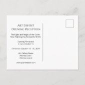 Art Show Exhibit Invitation Briefkaart (Achterkant)