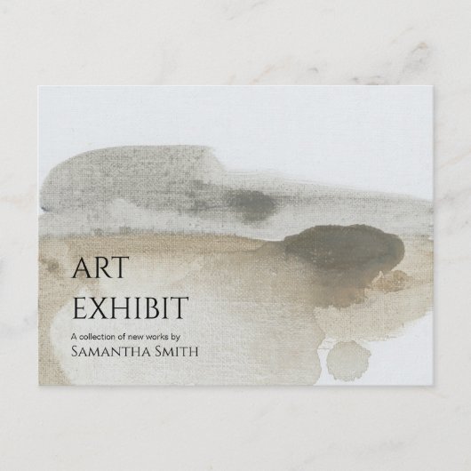 Art Show Exhibit Invitation Briefkaart (Voorkant)