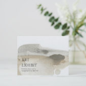 Art Show Exhibit Invitation Briefkaart (Staand voorkant)