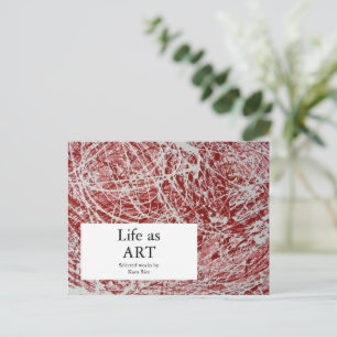 Art Show Invitation Abstract Art Briefkaart