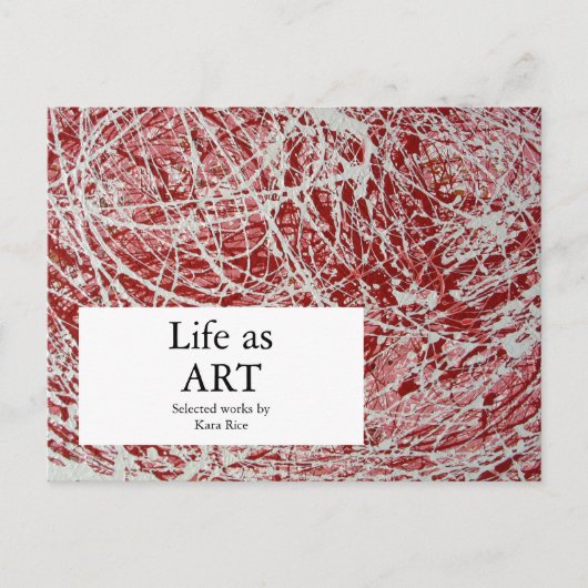 Art Show Invitation Abstract Art Briefkaart (Voorkant)