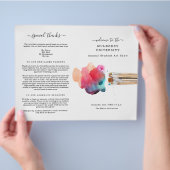 Art Show programma voor atelier, school, etc. Flyer (Hand)