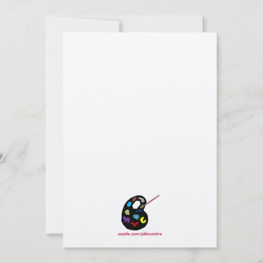 Art Show Uitnodiging (Achterkant)