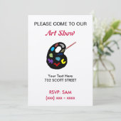 Art Show Uitnodiging (Staand voorkant)