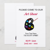 Art Show Uitnodiging (Voorkant / Achterkant)