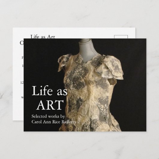 Art Show Uitnodiging Briefkaart (Voorkant / Achterkant)