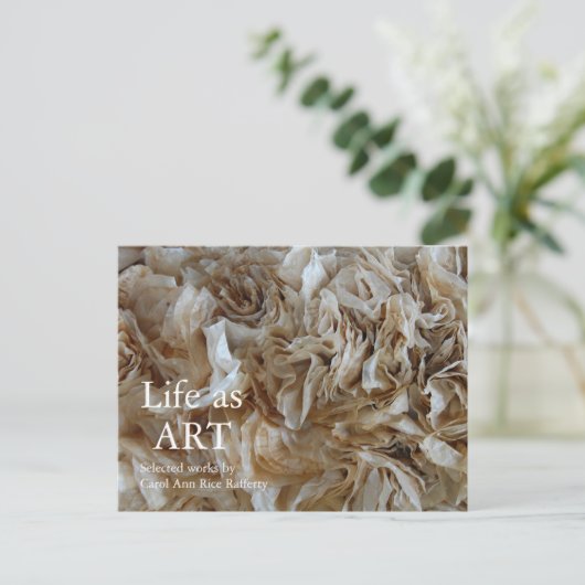 Art Show Uitnodiging Briefkaart (Staand voorkant)