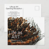 Art Show Uitnodiging Briefkaart (Voorkant / Achterkant)