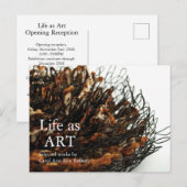 Art Show Uitnodiging Briefkaart (Voorkant / Achterkant)