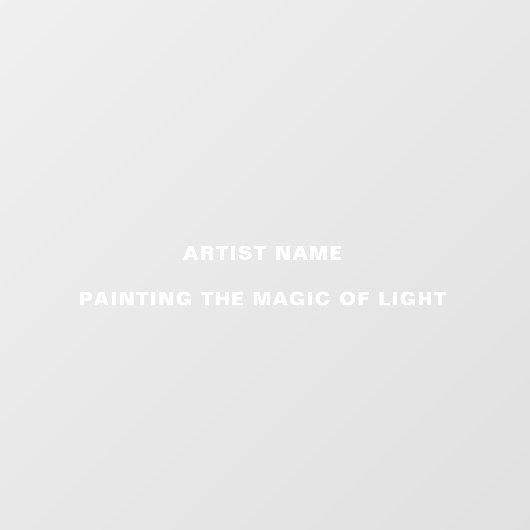 Art Show Window Decal Sticker (Vel)