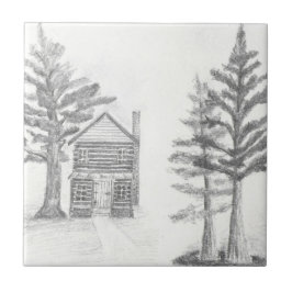 Art Sketch-keramische Tegel Tegeltje