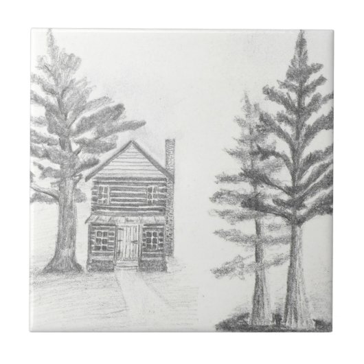 Art Sketch-keramische Tegel Tegeltje (Voorkant)