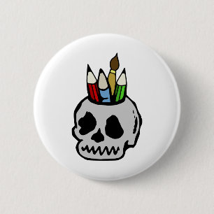 Art Skull Button
