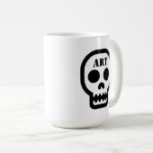 Art Skull Classic Coffee Mug Koffiemok (Voorkant rechts)