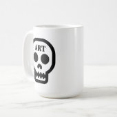 Art Skull Classic Coffee Mug Koffiemok (Voorkant links)
