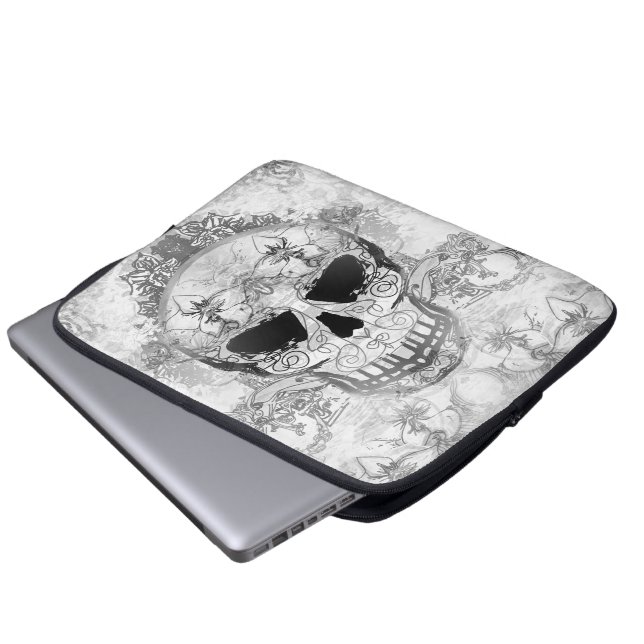 Art skull Electronics Bag Laptop Sleeve (Voorkant onderkant)