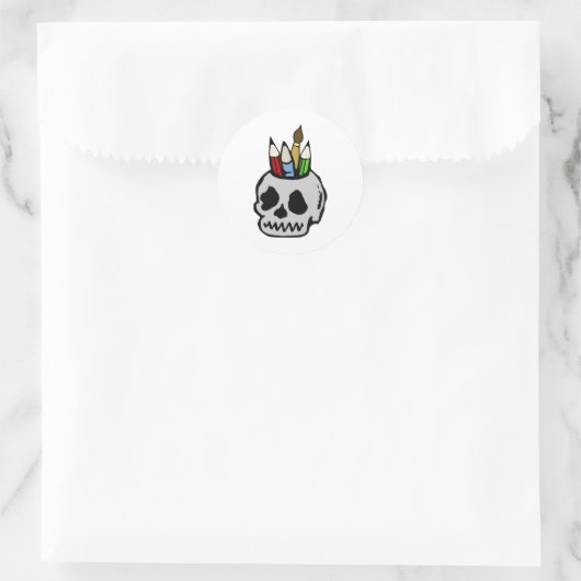 Art Skull Sticker (Tas)