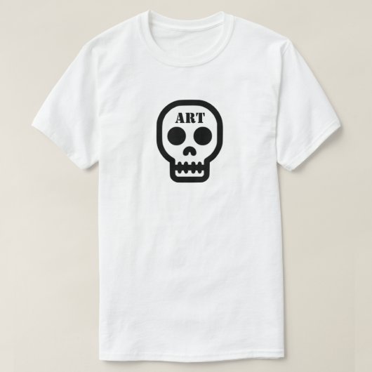 Art Skull T-Shirt (Customize It!) (Design voorkant)