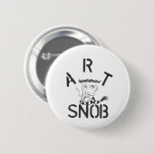 "Art Snob" Ronde Button 5,7 Cm (Voorkant /achterkant)