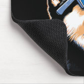 Art Solar Eclipse Husky Hond Dragen Eclips Bril Muismat (Hoek)