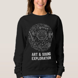 Art & Sound Exploration – Hand-Drawn Music and Art Trui