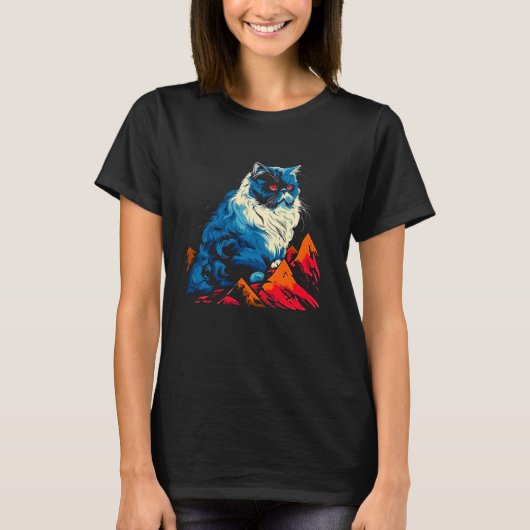 Art Spirit Perzische Kat T-shirt (Voorkant)