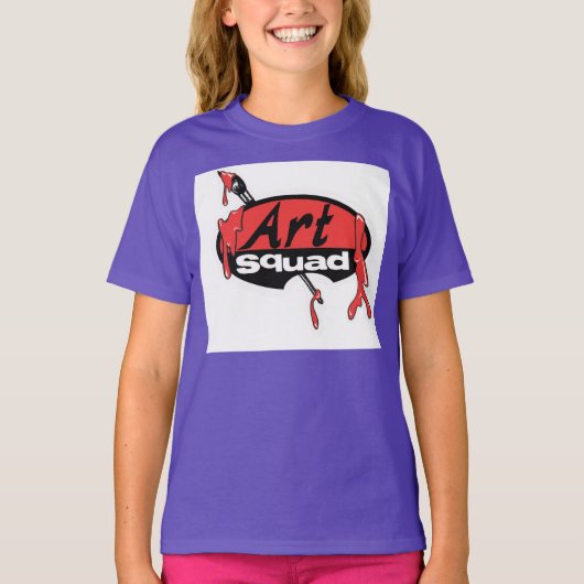 Art Squad-rechten T-shirt (Voorkant)