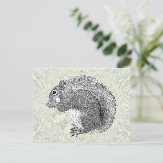 Art Squirrel Briefkaart (Staand voorkant)