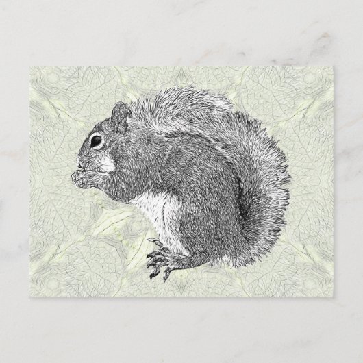 Art Squirrel Briefkaart (Voorkant)